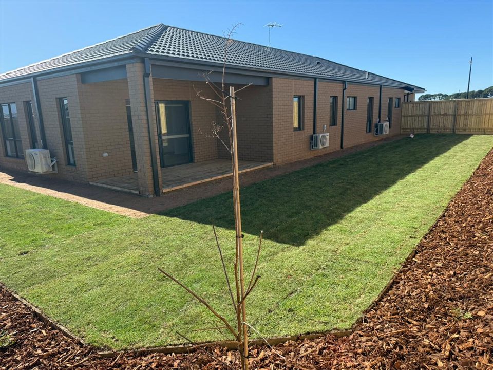A newly finished SDA home in Gisborne with a new lawn